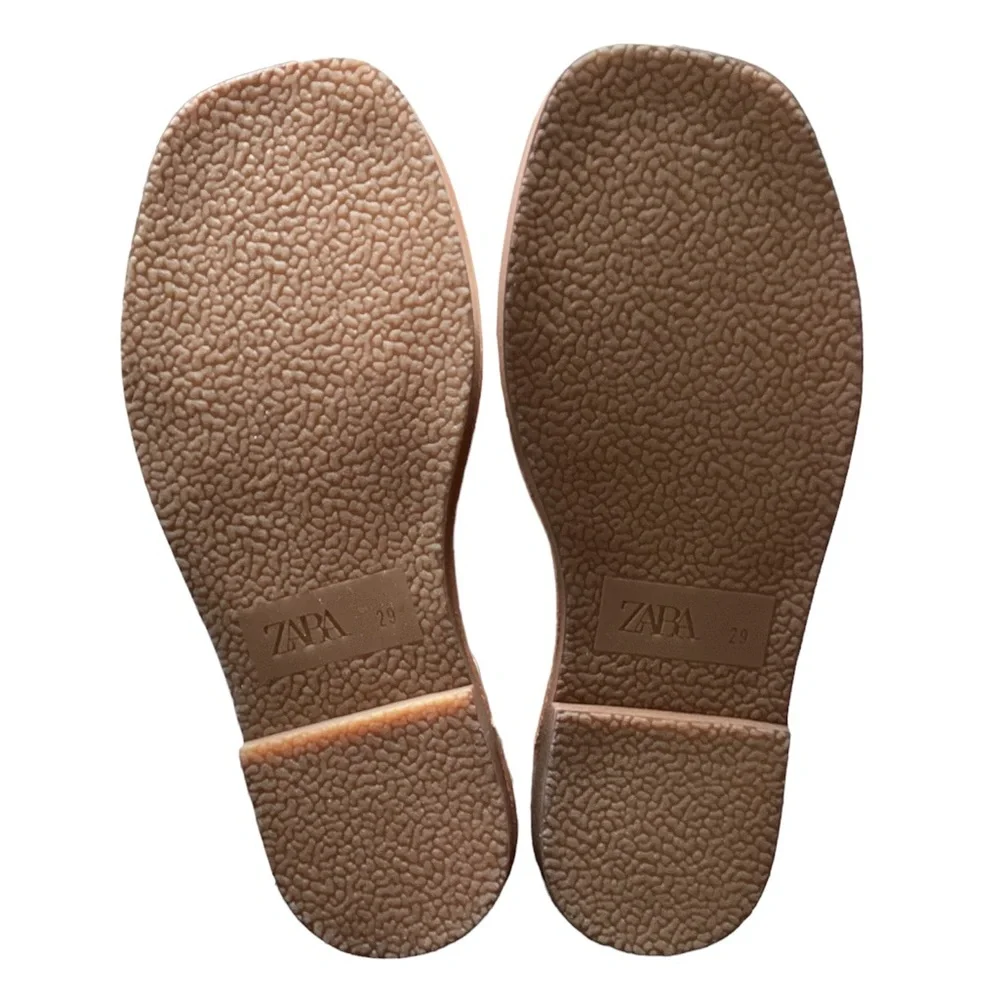 ZARA kids knotted leather slipper - size EU 29, US 12 - Picture 7 of 8